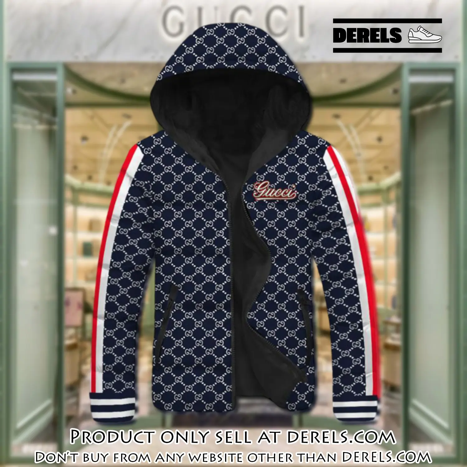 Gucci downfilled coat ultralight down jacket outdoor jacket warm outwear dfj1008 dr2814463